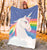 # Unicorn Blanket Made From Ultra Soft Fleece