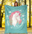 # Unicorn Blanket Made From Ultra Soft Fleece