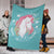 # Unicorn Blanket Made From Ultra Soft Fleece