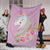 # Unicorn Blanket Made From Ultra Soft Fleece