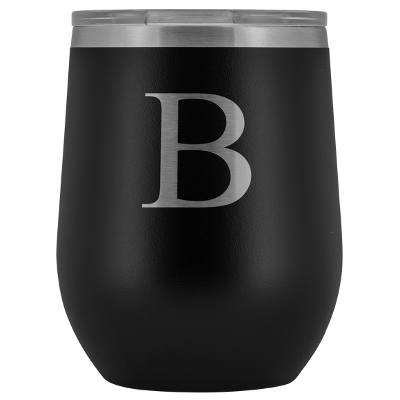 # Monogrammed Wine Tumbler - B