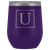 # Monogrammed Wine Tumbler - U