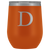 # Monogrammed Wine Tumbler - D