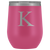 # Monogrammed Wine Tumbler - K