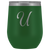 # Monogrammed Wine Tumbler - U