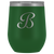 # Monogrammed Wine Tumbler - B