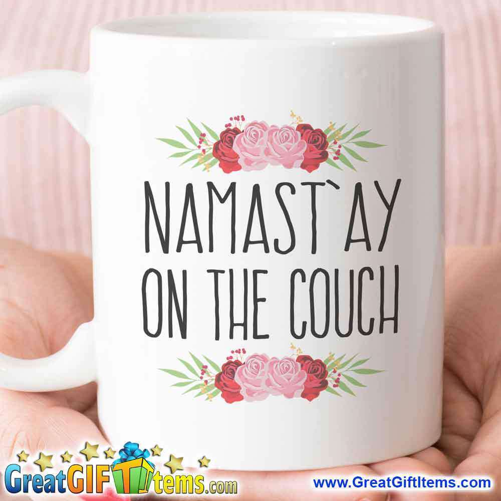 Namastay On The Couch Cute Coffee Mug