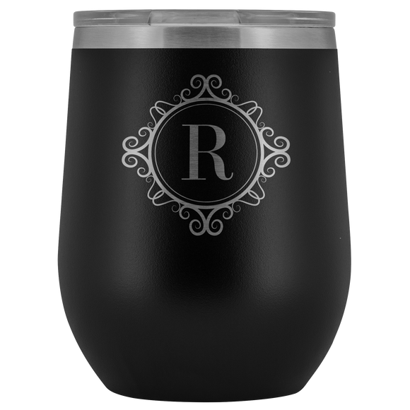 # Monogrammed Wine Tumbler - R