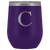 # Monogrammed Wine Tumbler - C