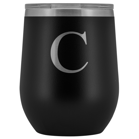 # Monogrammed Wine Tumbler - C