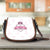 Pink Texas Nurse Brown Leather Canvas Saddle Bag