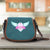 Green Texas Nurse Brown Leather Canvas Saddle Bag - GreatGiftItems.com