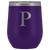 # Monogrammed Wine Tumbler - P