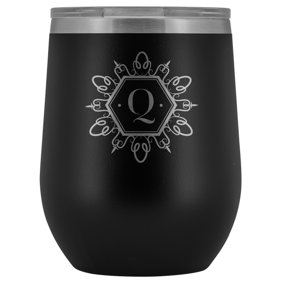 # Monogrammed Wine Tumbler - Q
