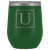 # Monogrammed Wine Tumbler - U