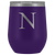 # Monogrammed Wine Tumbler - N