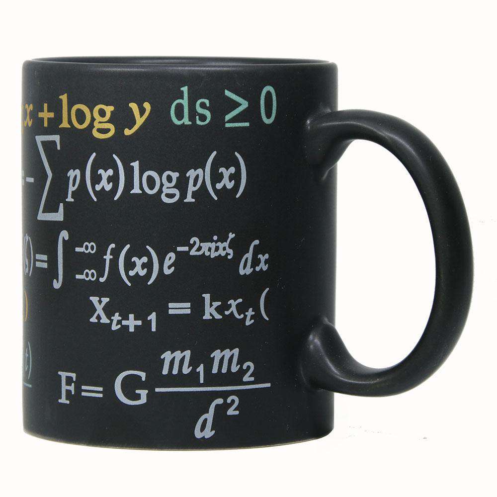 xx COFFEE MUG TEACHERS 1Piece Math Mug Coffee Mug Featuring Famous Mathematical Formulas Mathematics Lovers Funny Drink Cup