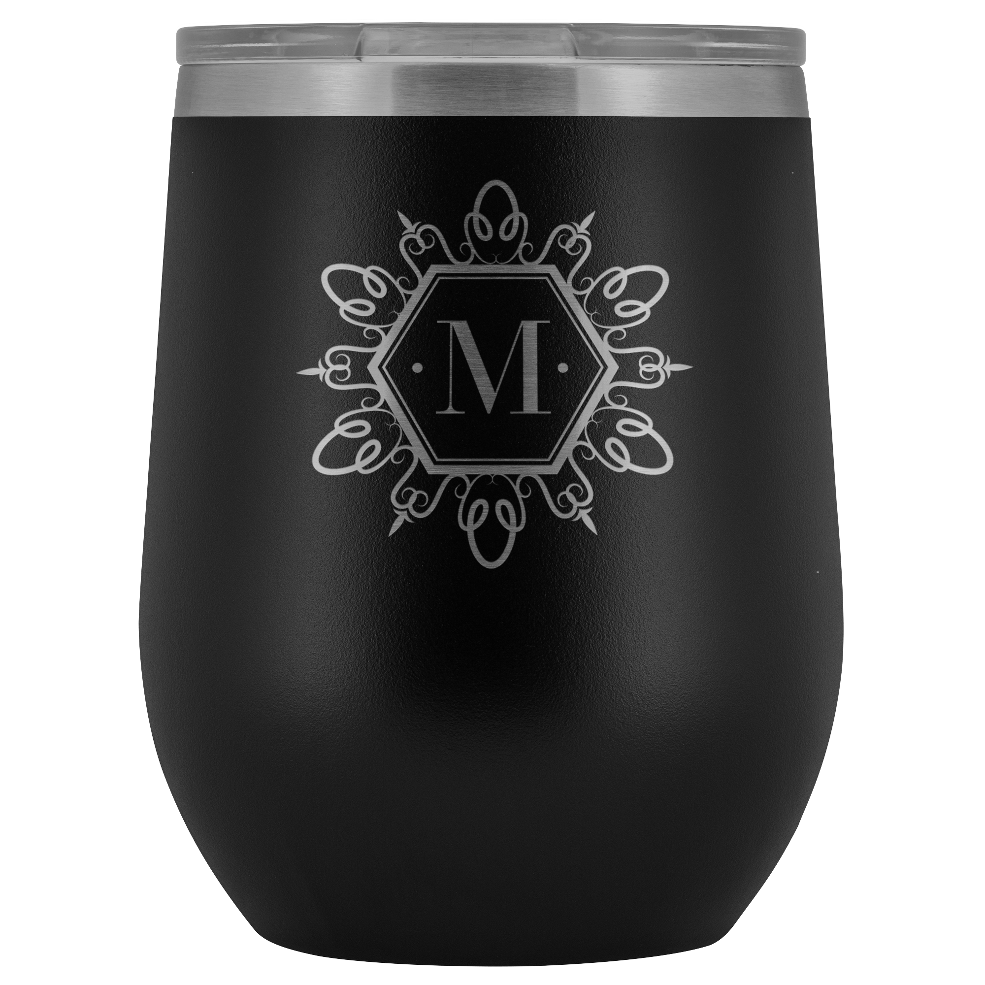 # Monogrammed Wine Tumbler - M