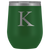 # Monogrammed Wine Tumbler - K