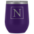 # Monogrammed Wine Tumbler - N